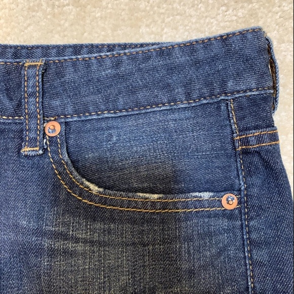 Uniqlo UJ Blue Denim Jeans Skirt Women Size Waist 64cm XS 4 Pockets Zipper - Picture 7 of 10